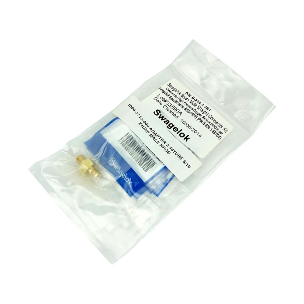 CONNECTOR 3.18 TUBE 5/16-24MALE HPOS CONNECTOR 3.18 TUBE 5/16-24MALE HPOS